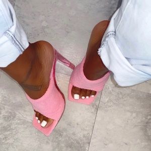 Barbie Pink Terry Cloth Heels